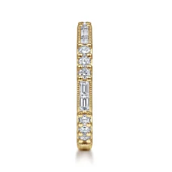 Gabriel & Co. Stackable Ring 14K Yellow Gold Diamond 0.55ct