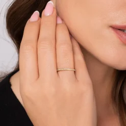 Best Gabriel & Co. Stackable Ring 14K Yellow Gold Diamond 0.12ct