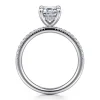 Outlet Gabriel & Co. Stasia - 14K White Gold Emerald Cut Diamond Engagement Ring