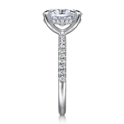 Online Gabriel & Co. Stasia - 14K White Gold Oval Cut Diamond Engagement Ring