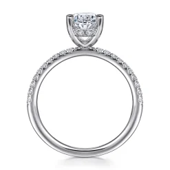 Online Gabriel & Co. Stasia - 14K White Gold Oval Cut Diamond Engagement Ring