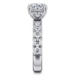 Discount Gabriel & Co. Stasia - 14K White Gold Round Diamond Engagement Ring
