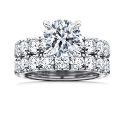 Discount Gabriel & Co. Stasia - 14K White Gold Round Diamond Engagement Ring