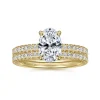 Hot Gabriel & Co. Stasia - 14K Yellow Gold Oval Cut Diamond Engagement Ring