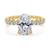Discount Gabriel & Co. Stasia - 14K Yellow Gold Oval Diamond Engagement Ring