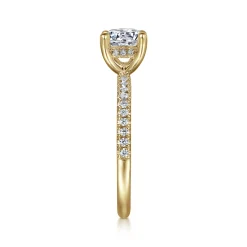 Online Gabriel & Co. Stasia - 14K Yellow Gold Round Cut Diamond Engagement Ring