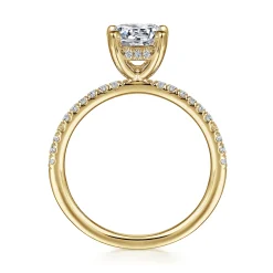 Online Gabriel & Co. Stasia - 14K Yellow Gold Round Cut Diamond Engagement Ring