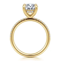 Gabriel & Co. Stasia - 14K Yellow Gold Round Diamond Engagement Ring