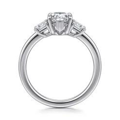 Online Gabriel & Co. Stephi - 14K White Gold Pear Shape Three Stone Diamond Engagement Ring