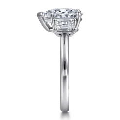 Online Gabriel & Co. Stephi - 14K White Gold Pear Shape Three Stone Diamond Engagement Ring