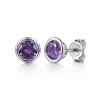Best Gabriel & Co. 925 Sterling Silver Amethyst Stud Earrings