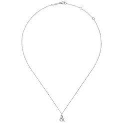 Hot Gabriel & Co. 925 Sterling Silver Ampersand Necklace