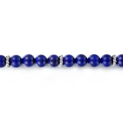 Outlet Gabriel & Co. 925 Sterling Silver and 6mm Lapis Beaded Bracelet