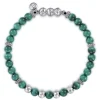 Online Gabriel & Co. 925 Sterling Silver and 6mm Malachite Beaded Bracelet