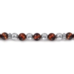 Online Gabriel & Co. 925 Sterling Silver and 6mm Tiger Eye Beaded Bracelet