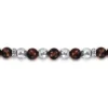 Clearance Gabriel & Co. 925 Sterling Silver and 6mm Tiger Eye Beaded Bracelet