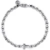 Outlet Gabriel & Co. 925 Sterling Silver Beaded Cross Bracelet