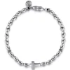 Outlet Gabriel & Co. 925 Sterling Silver Beaded Cross Bracelet