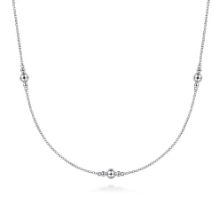 Discount Gabriel & Co. 925 Sterling Silver Beaded Necklace