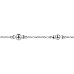 Gabriel & Co. 925 Sterling Silver Beaded Station Bracelet