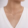 Discount Gabriel & Co. 925 Sterling Silver Beaded Y Knots Necklace