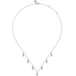 Best Gabriel & Co. 925 Sterling Silver Beads Droplet Necklace