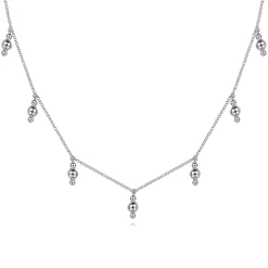 Best Gabriel & Co. 925 Sterling Silver Beads Droplet Necklace