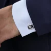 Hot Gabriel & Co. 925 Sterling Silver Black Spinel Cufflinks