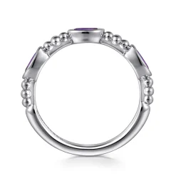Sale Gabriel & Co. 925 Sterling Silver Bujukan Amethyst Fashion Ladies Ring