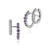 Best Gabriel & Co. 925 Sterling Silver Bujukan and Amethyst Stuggies Earrings