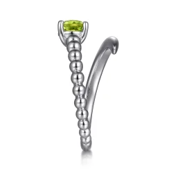 Outlet Gabriel & Co. 925 Sterling Silver Bujukan and Peridot Bypass Ring