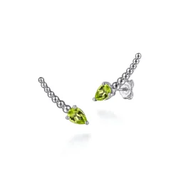 Best Gabriel & Co. 925 Sterling Silver Bujukan and Peridot Ear Climber Earrings