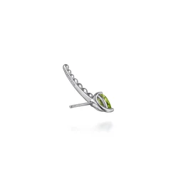 Best Gabriel & Co. 925 Sterling Silver Bujukan and Peridot Ear Climber Earrings