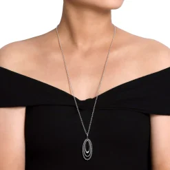 Hot Gabriel & Co. 925 Sterling Silver Bujukan and Rope Circle Pendant Necklace
