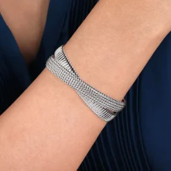 Online Gabriel & Co. 925 Sterling Silver Bujukan Bangle