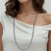 Gabriel & Co. 925 Sterling Silver Bujukan Beads Chain Necklace