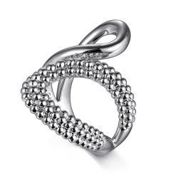 New Gabriel & Co. 925 Sterling Silver Bujukan Bypass Ring