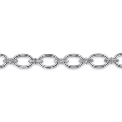 Outlet Gabriel & Co. 925 Sterling Silver Bujukan Clover Beaded Link Chain Bracelet