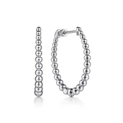 Discount Gabriel & Co. 925 Sterling Silver Bujukan Graduated 30mm Classic Hoop Earrings