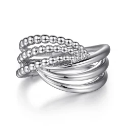 Gabriel & Co. 925 Sterling Silver Bujukan Lady's Twisted Ring