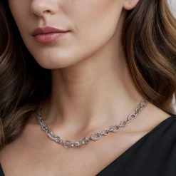 Outlet Gabriel & Co. 925 Sterling Silver Bujukan Link Chain Necklace