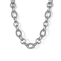 Outlet Gabriel & Co. 925 Sterling Silver Bujukan Link Chain Necklace