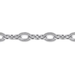Gabriel & Co. 925 Sterling Silver Bujukan Link Chain Bracelet