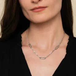 Outlet Gabriel & Co. 925 Sterling Silver Bujukan Link Chain Necklace