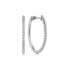 New Gabriel & Co. 925 Sterling Silver Bujukan Oval Classic 30mm Hoop Earrings