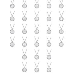 Clearance Gabriel & Co. 925 Sterling Silver Bujukan Punch out Initial A Medallion Pendant Necklace