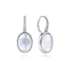 Outlet Gabriel & Co. 925 Sterling Silver Bujukan Rock Crystal and White MOP Drop Earrings