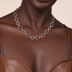 Gabriel & Co. 925 Sterling Silver Bujukan Station Link Chain Necklace