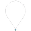 New Gabriel & Co. 925 Sterling Silver Bujukan Swiss Blue Topaz Pendant Necklace