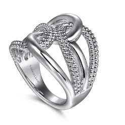 Gabriel & Co. 925 Sterling Silver Bujukan Twisted Ring